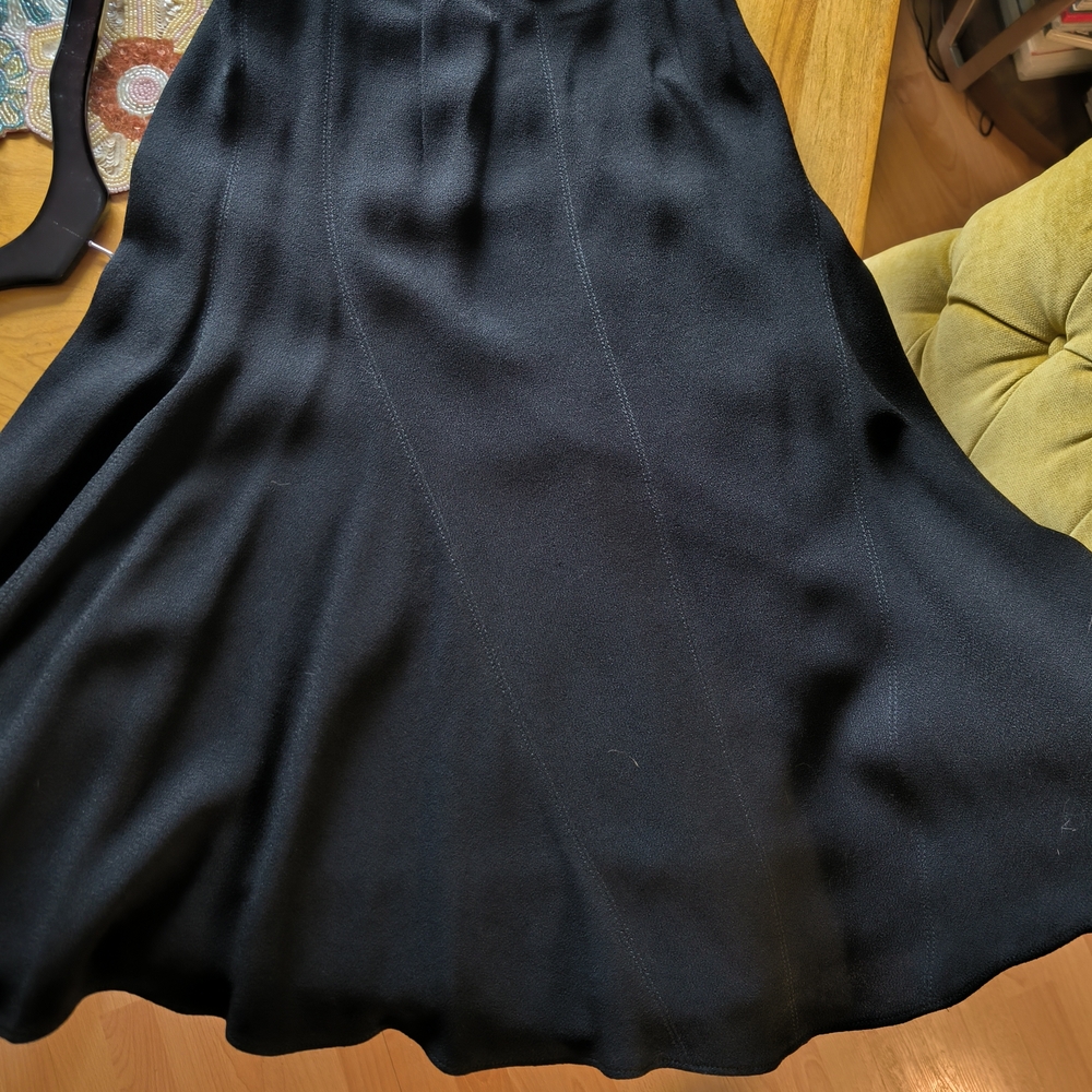Balenciaga Black A-Line Skirt